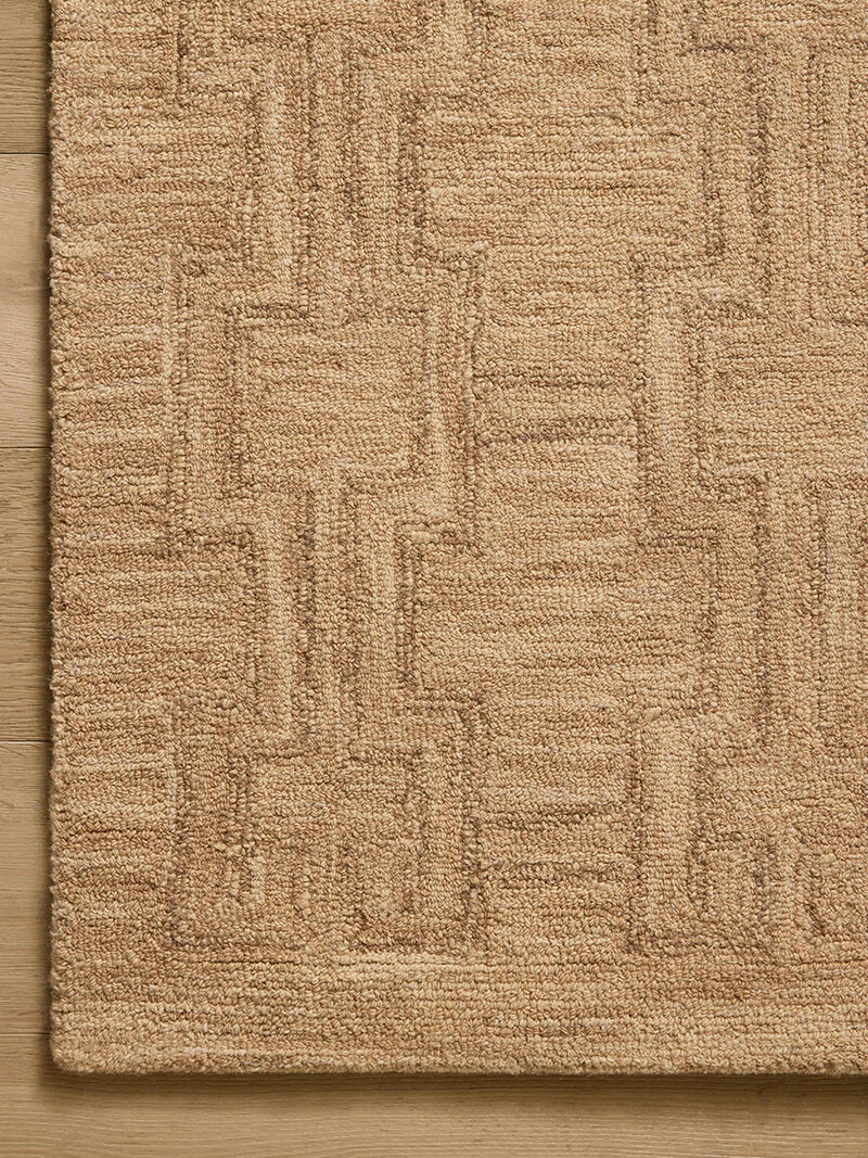 Barrow BAR02 Camel/Brown 7'9" x 9'9" Area Rug by Jeremiah Brent x Loloi