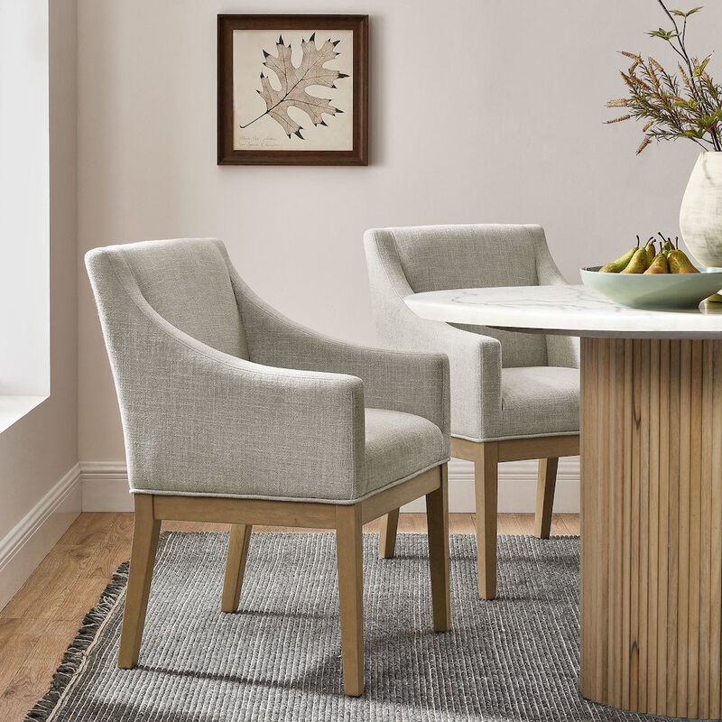Alton Fabric Upholstered Dining Armchair image number 7