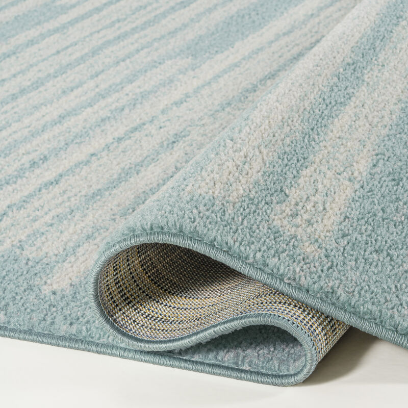 Khalil Modern Berber Stripe Area Rug