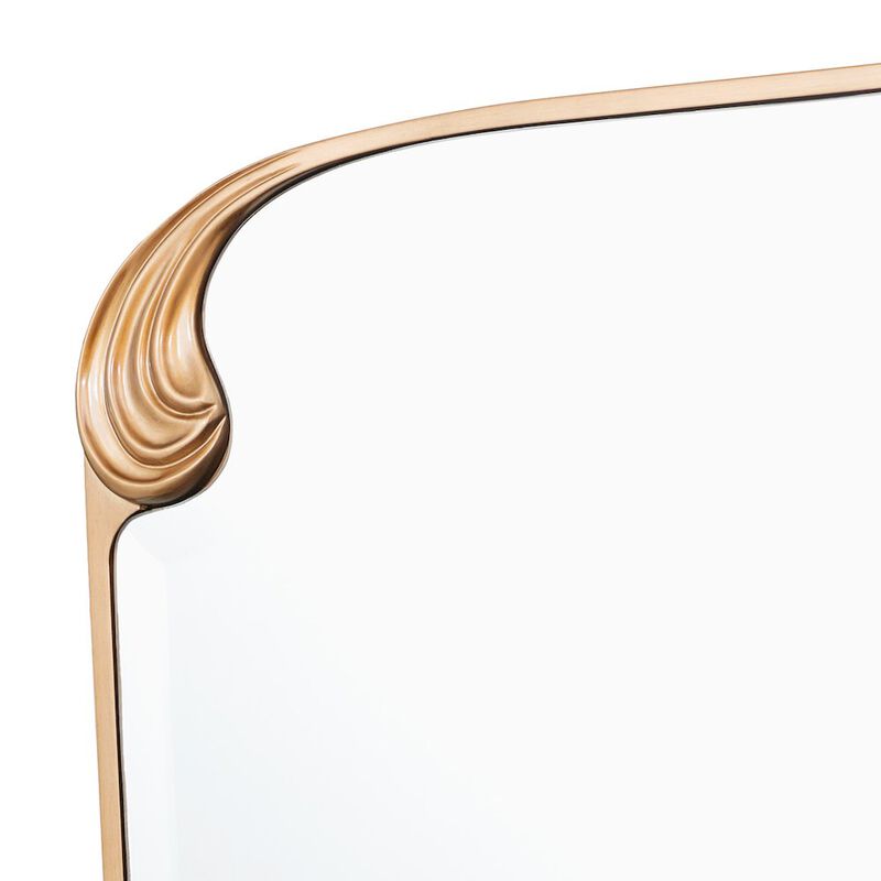 Michael Amini Camellia Field Dresser Mirror - Warm Pecan