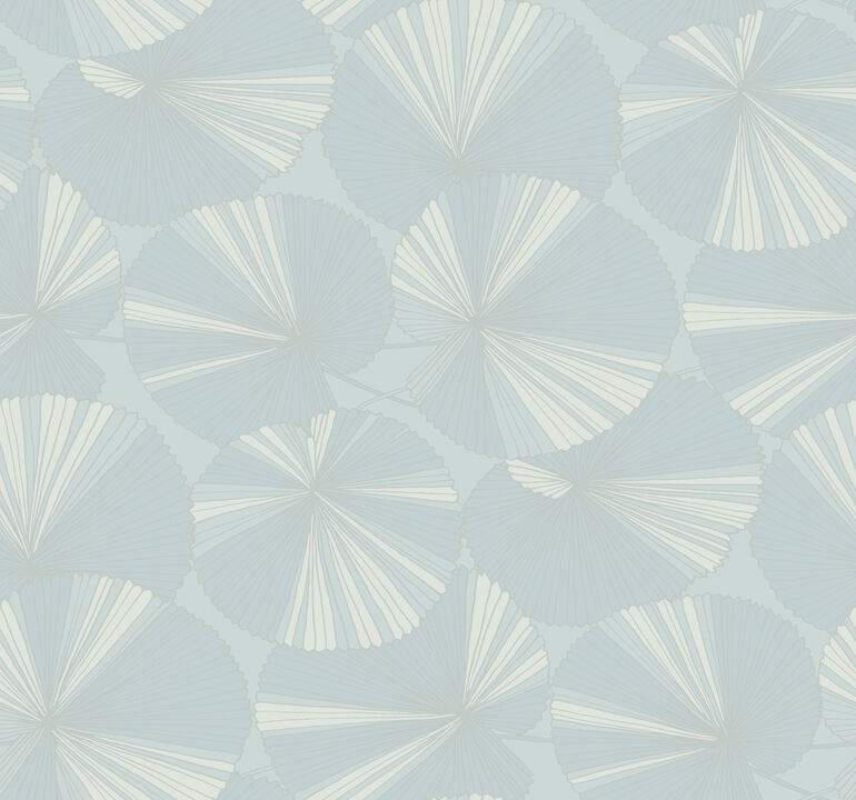 Layered Spa Lily Pads Wallpaper