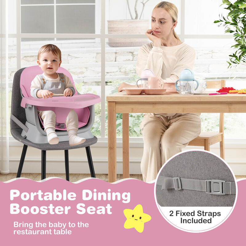 Convertible 16 in 1 Baby Highchair with Activity Center for Toddlers and Infants image number 4
