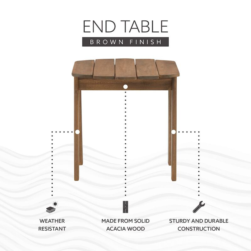 Red Adirondack End Table image number 2