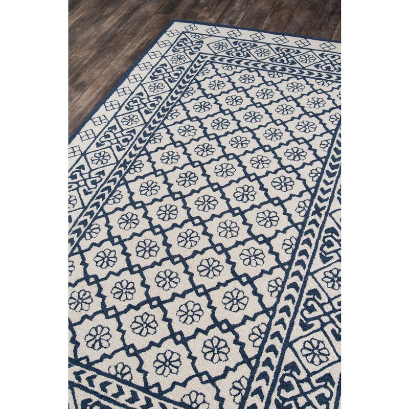 Momeni Contemporary Runner Area Rug, Blue,  Runner