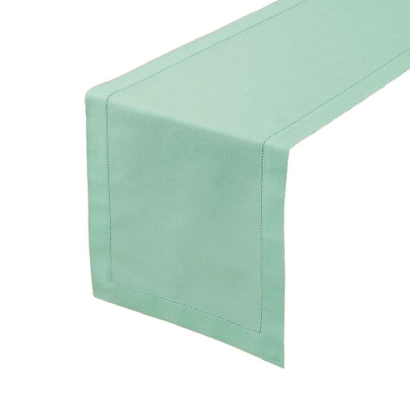 Solino Home Cotton Linen Hemstitch Table Runner &ndash; Handcrafted, Machine Washable, Perfect for Holiday and Everyday Dining