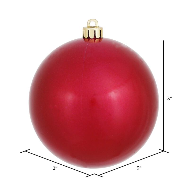 Vickerman 3" Wine Candy Ball Ornament, 12 per Bag image number 4