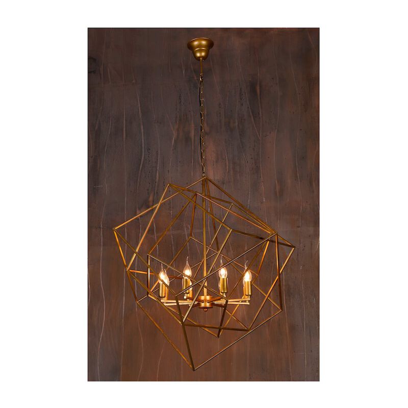 World Interiors Heritage Geometric Pendant with 8 Lights