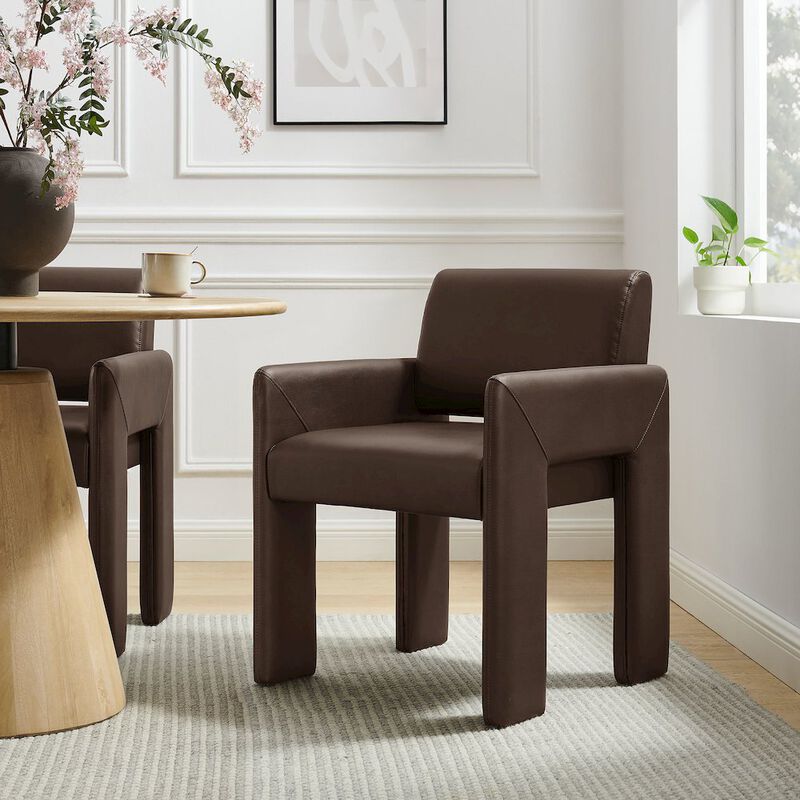 Daven Vegan Leather Dining Armchair image number 7