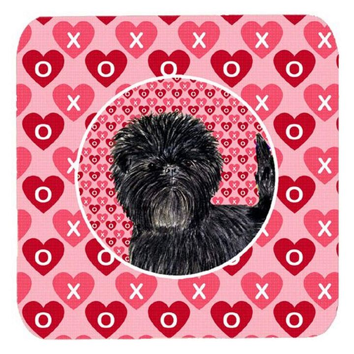 Caroline's Treasures SS4511FC Affenpinscher Foam Coasters (Set of 4), 3.5 H x 3.5 W, Multicolor