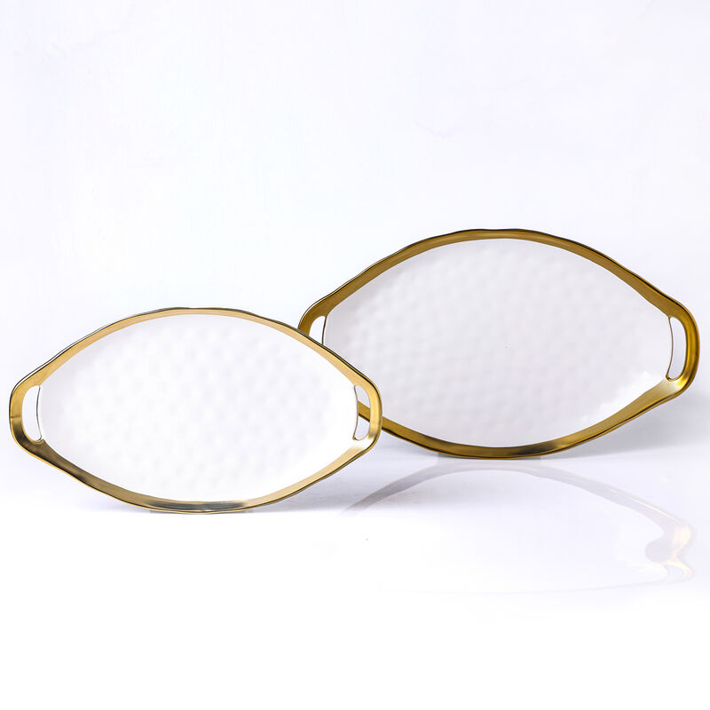 Stone Lain Florian Porcelain Serving Plate Set 2 Piece