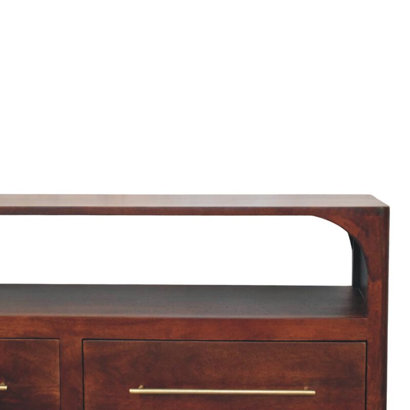 Artisan Furniture Solid Wood Larissa 2 Door Chestnut Cabinet image number 4