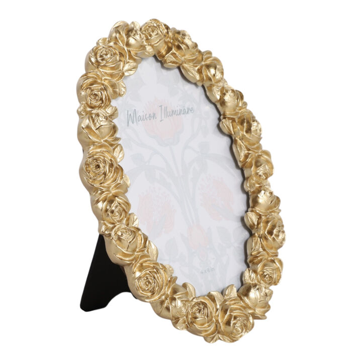 4x6" Rosette Oval Photo Frame