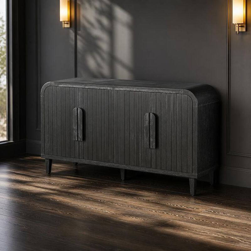 59" Curved Storage Sideboard image number 2