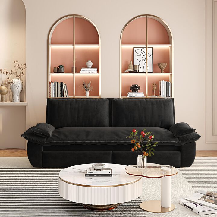 Merax Convertible Queen-Size Sleeper Sofa Bed