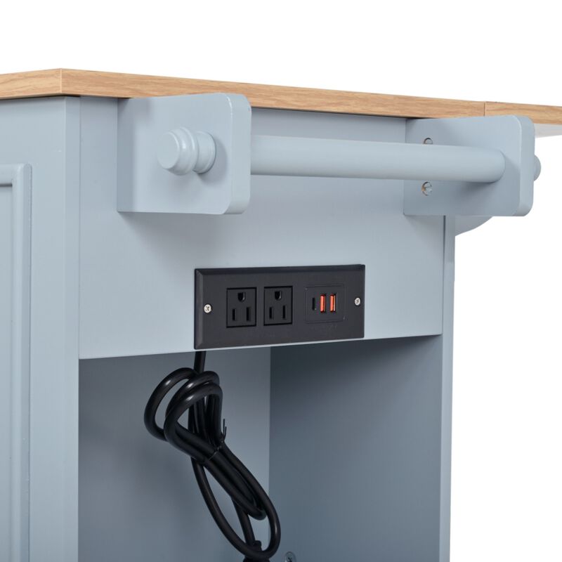 Lobswu Rolling Kitchen Island Cart image number 5