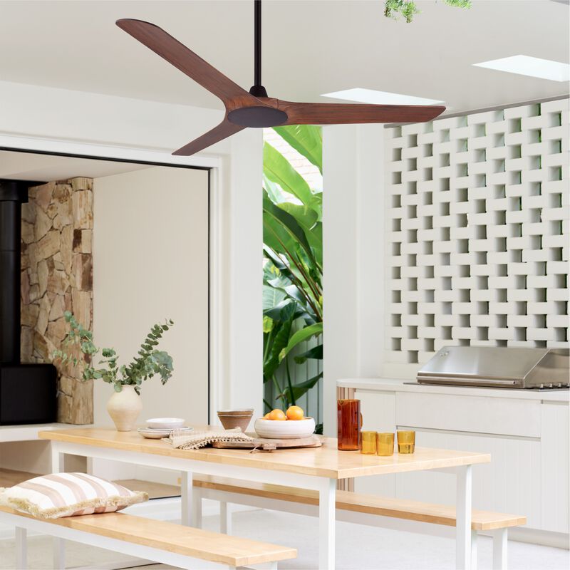 Abyss 56" Outdoor Ceiling Fan with Remote image number 1