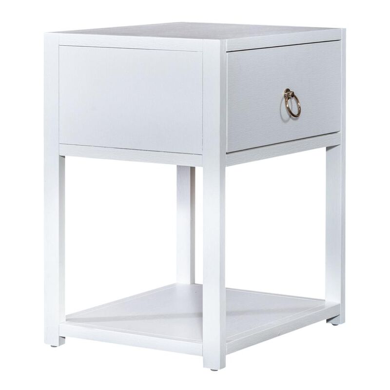 Liberty Furniture East End 1 Shelf Accent Table in Wirebrushed Denim image number 0