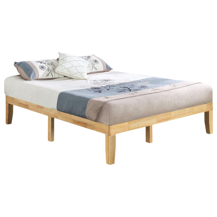 Durable Solid Wood Platform Bed Frame &ndash; Sleek and Sturdy Support for a Comfortable Sleep