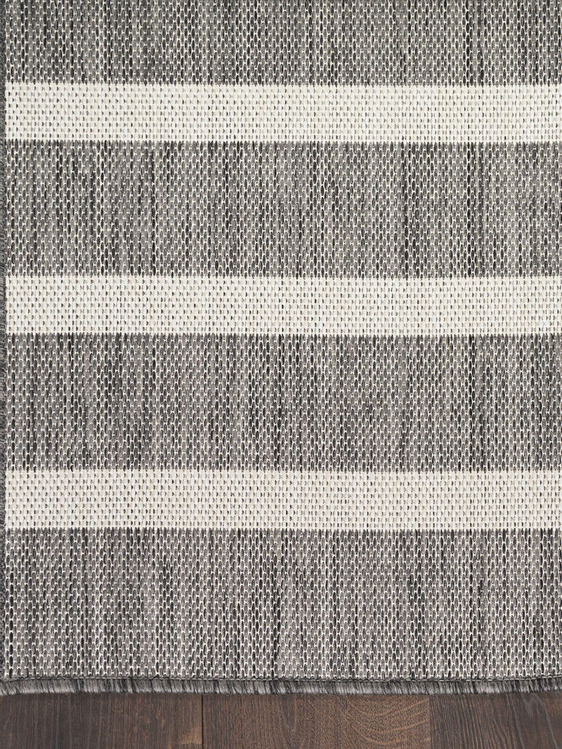Positano POS03 Charcoal/Ivory 7' x 10' Rug image number 5