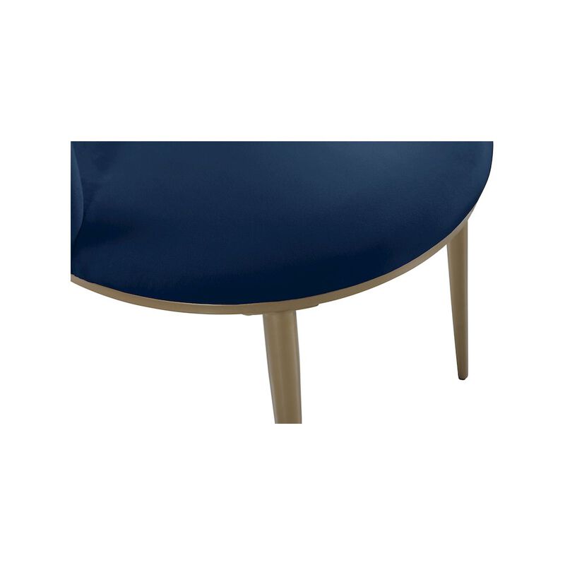 Meridian Furniture Skylar Navy Velvet Dining Chair, Set of 2