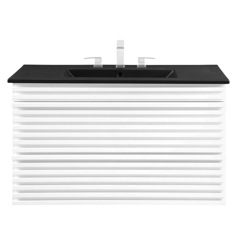 Render 36" Wall-Mount Bathroom Vanity image number 0
