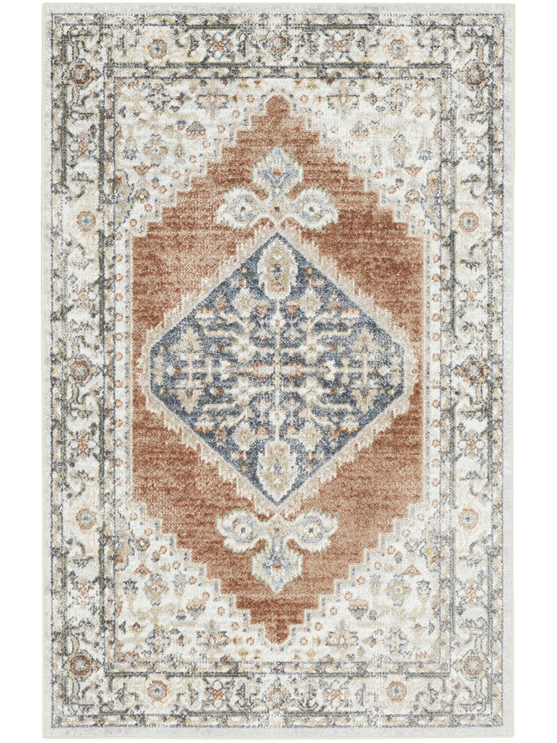 Astra Machine Washable ASW11 Gray/Multicolor 3'3" x 5' Rug