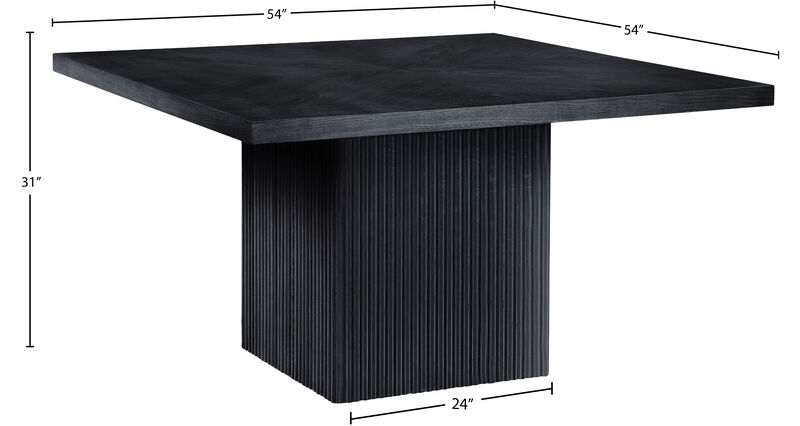 Meridian Furniture Belinda Black Oak Veneer Dining Table image number 6