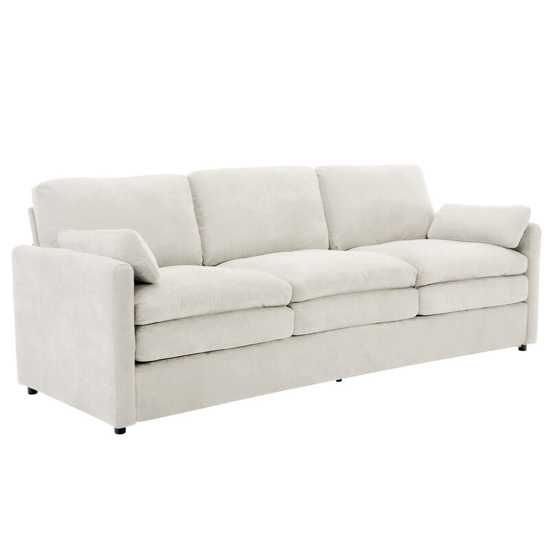 Whisen 89" Cozy 3-seater Sofa, Oversized Comfy Cloud Sofa, Double Cushion 3-seater Sofa image number 3