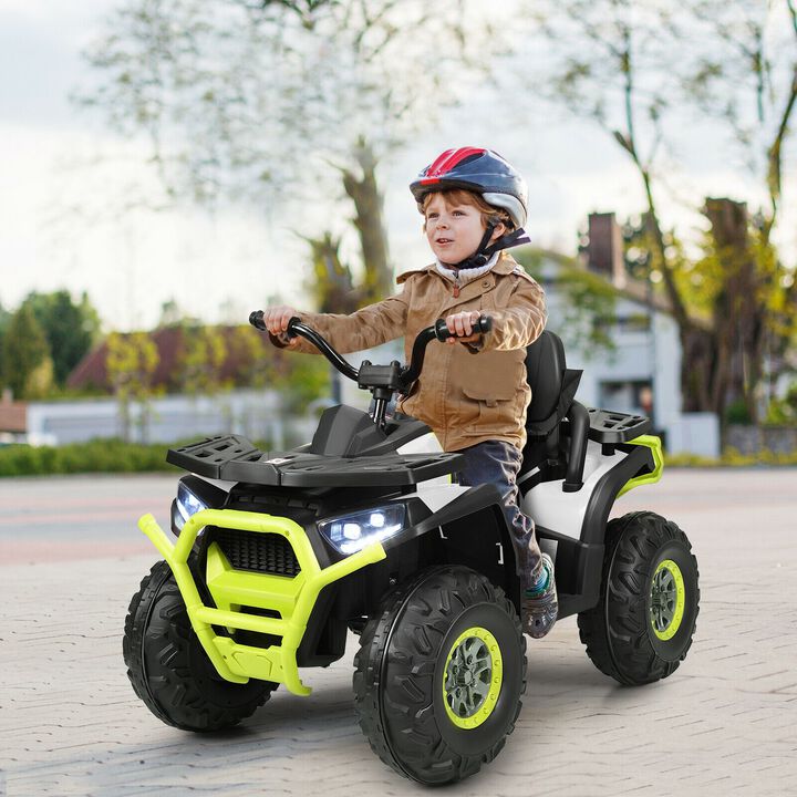 12V Kids Ride On ATV 4 Wheel Electric Vehicle with 2 Speeds and Lights