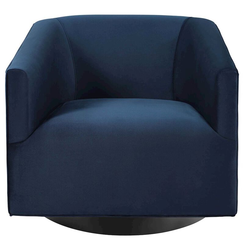 Twist Accent Lounge Performance Velvet Swivel Chair image number 3