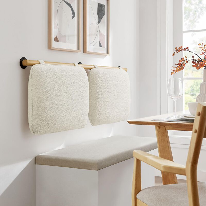 Anela Wall-Mounted Chenille Upholstered Queen Headboard image number 1