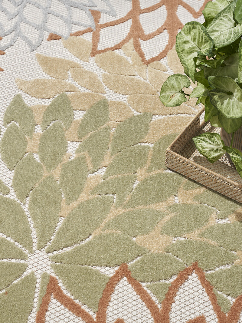 Aloha ALH05 Ivory/Multicolor 9' x 12' Rug