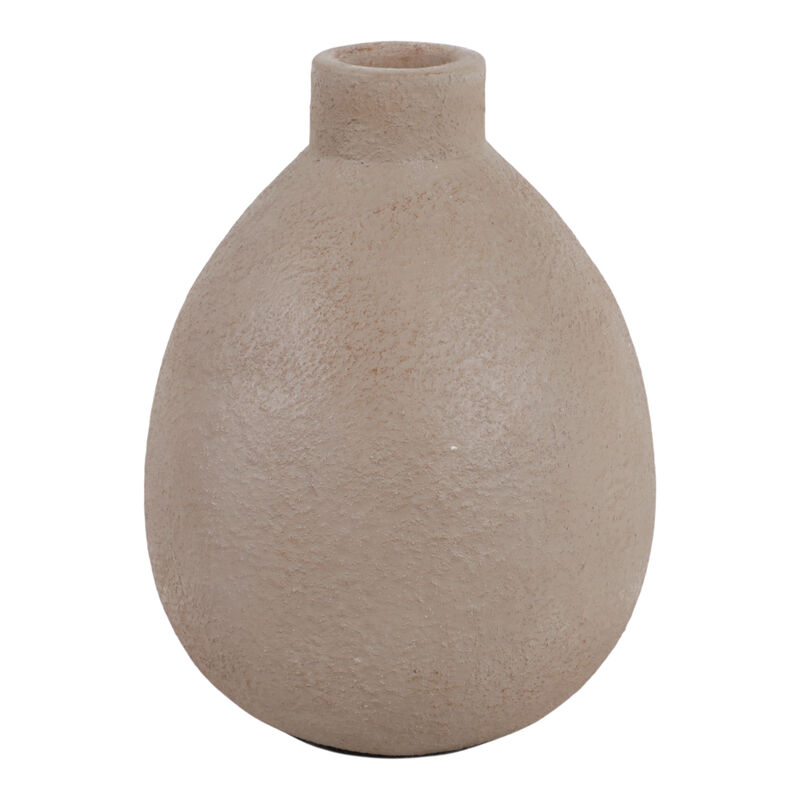 10x8" Rounded Terracotta Vase, Brown image number 0