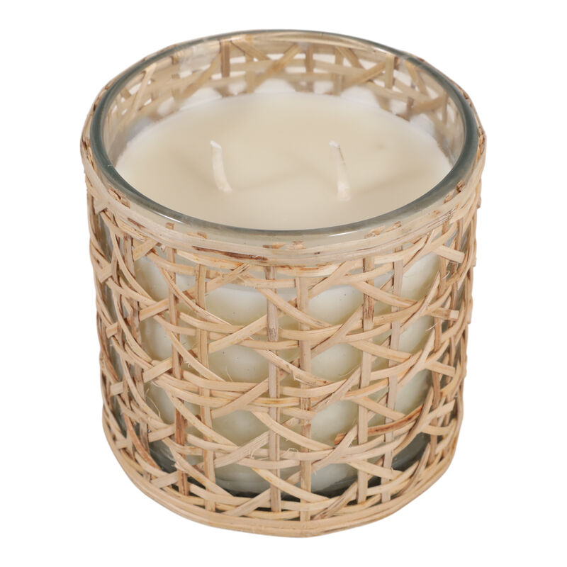 Jasmine Rattan On Glass Candle image number 3