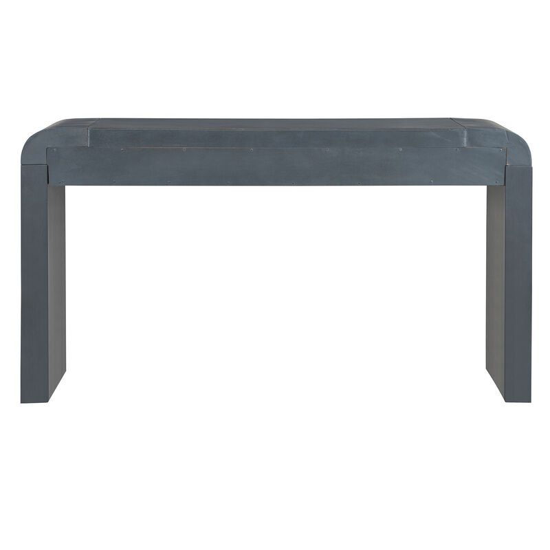 Merax Rustic Console Table with Fluted Drawer Front