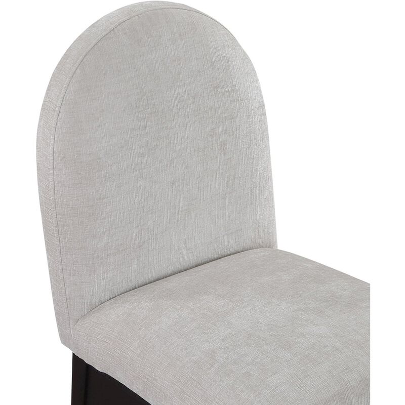 Meridian Furniture Waldorf Grey Chenille Fabric Dining Chair