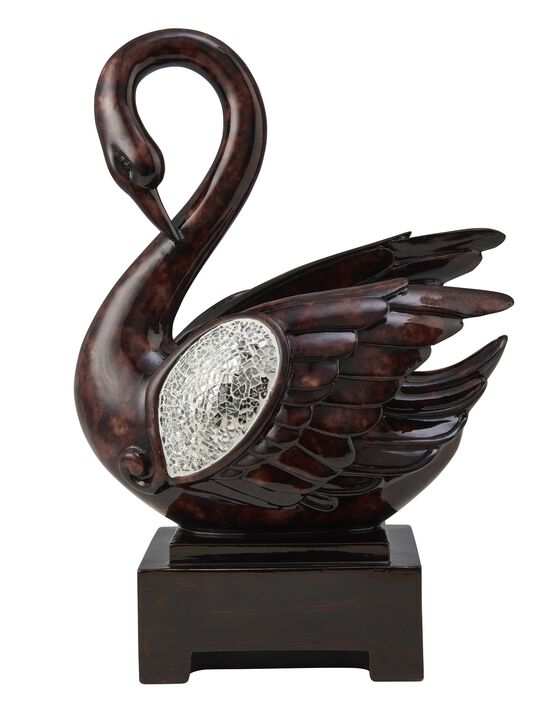 HomeRoots Marbleized Dove Figurine Sculpture