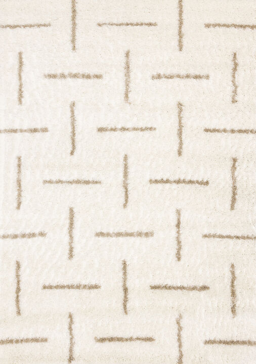 HomeRoots Striped Area Rug