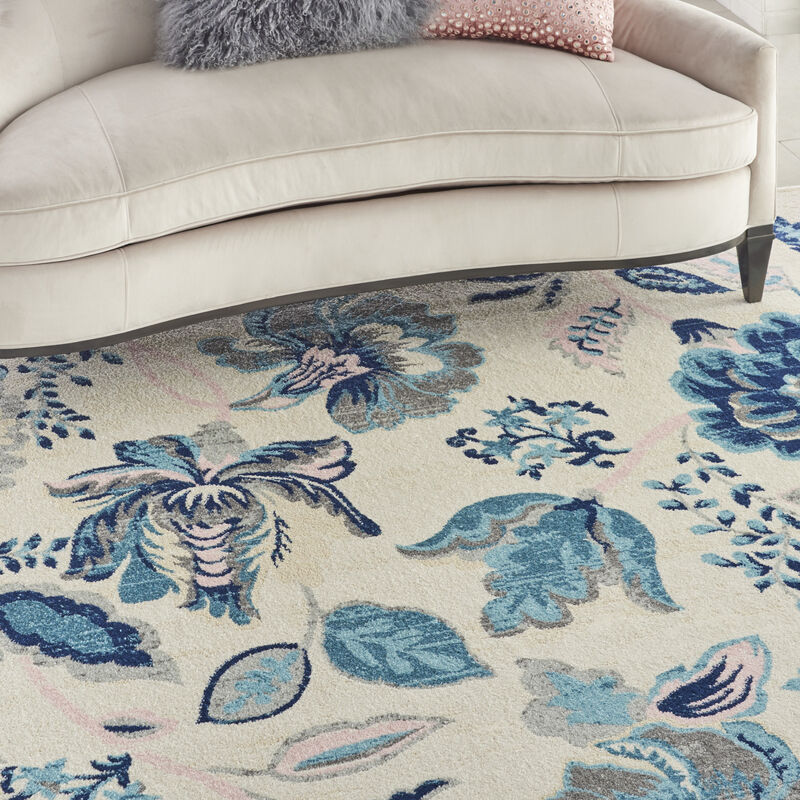 Tranquil TRA02 Ivory/Light Blue 8'10" x 11'10" Rug image number 8