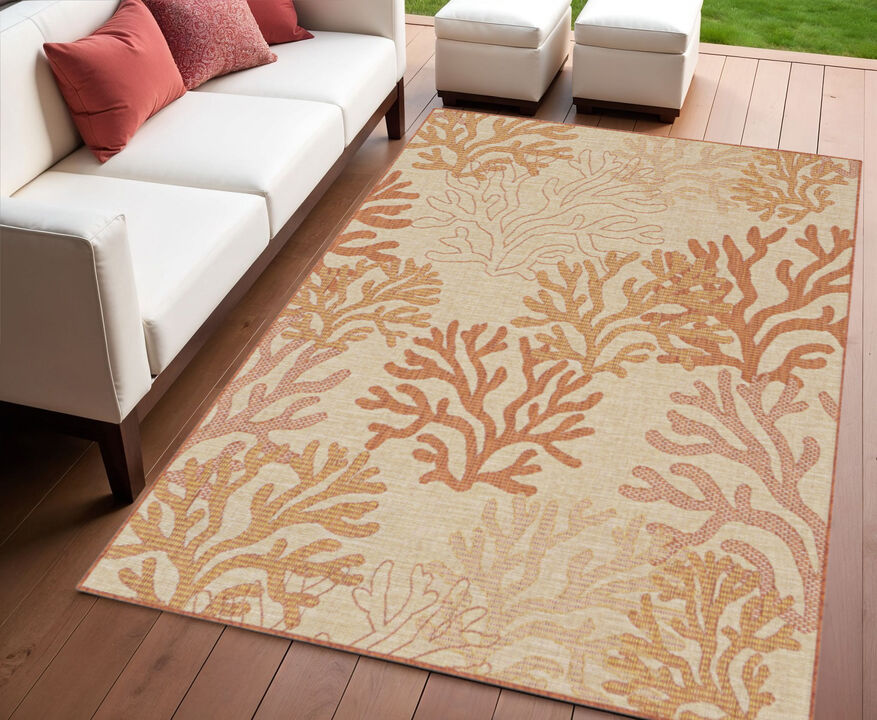 HomeRoots Nautical Indoor Outdoor Area Rug