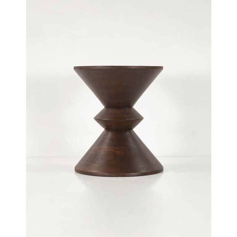 World Interiors Palm Desert Modern Two Tone Side Table image number 3