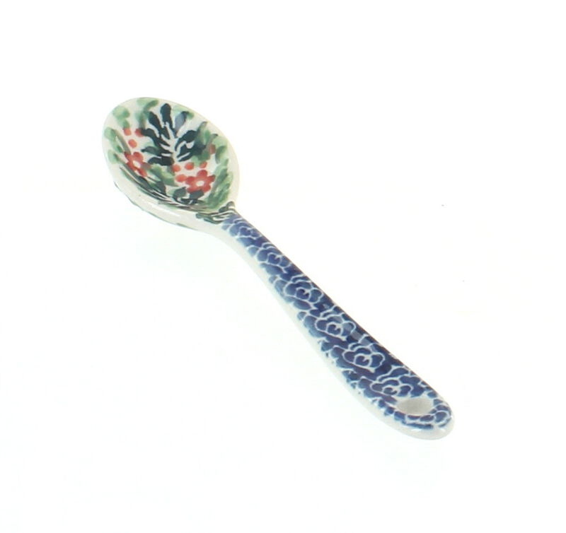 Blue Rose Polish Pottery Maia Sugar Spoon