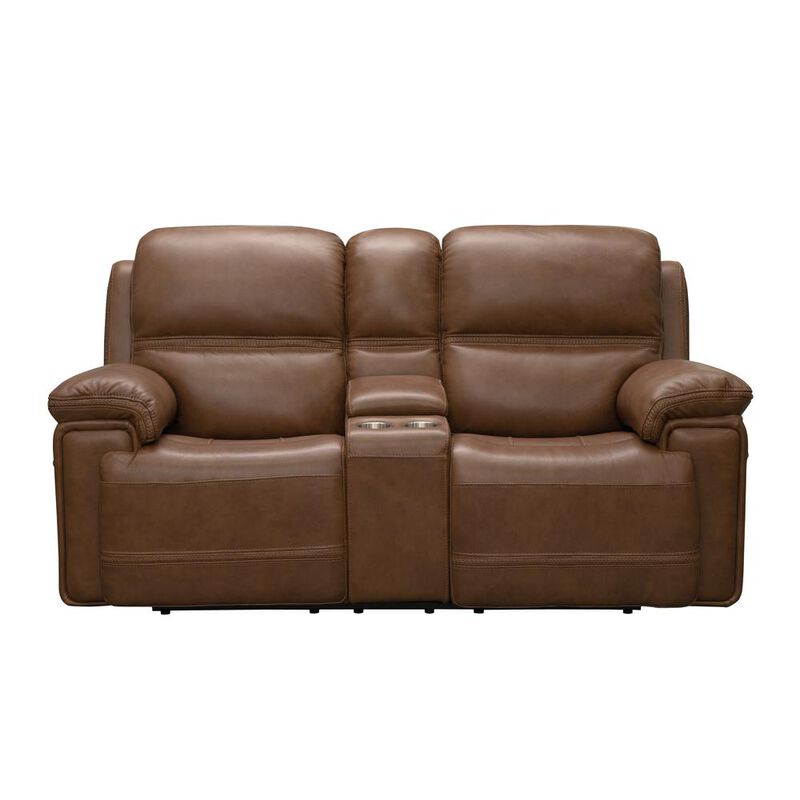 Barcalounger Sedrick Power Reclining Console Loveseat w/Power Head Rests
