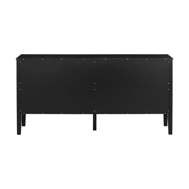 Merax Four-Door Sideboard Storage Cabinet