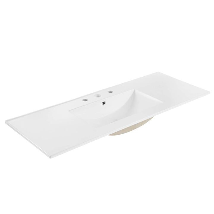 Modway Cayman 48 Single Basin Bathroom Sink