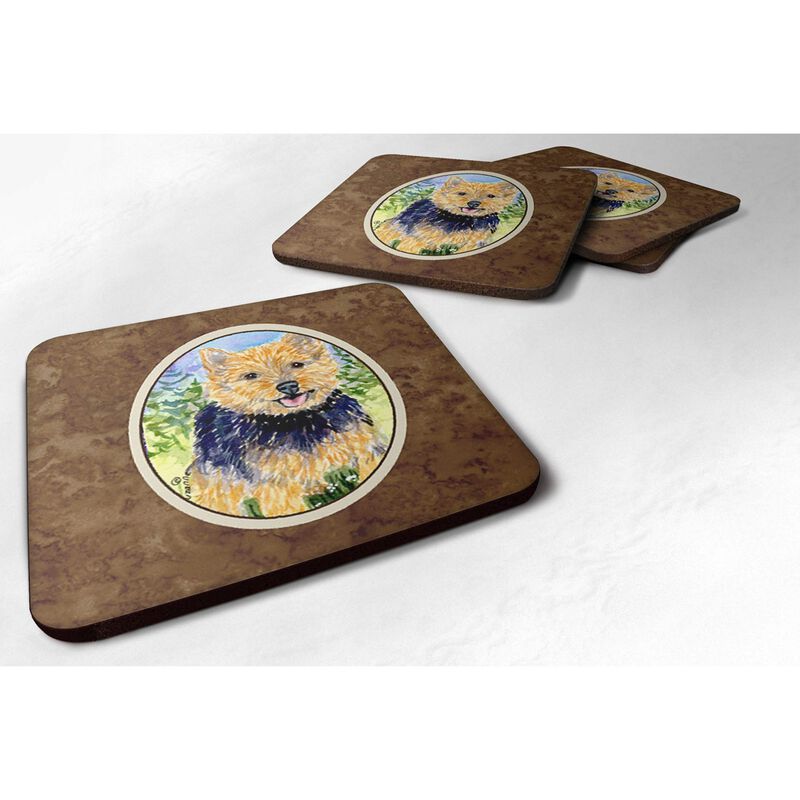 Caroline's Treasures SS8894FC Norwich Terrier Foam Coasters (Set of 4), 3.5 H x 3.5 W, Multicolor image number 0