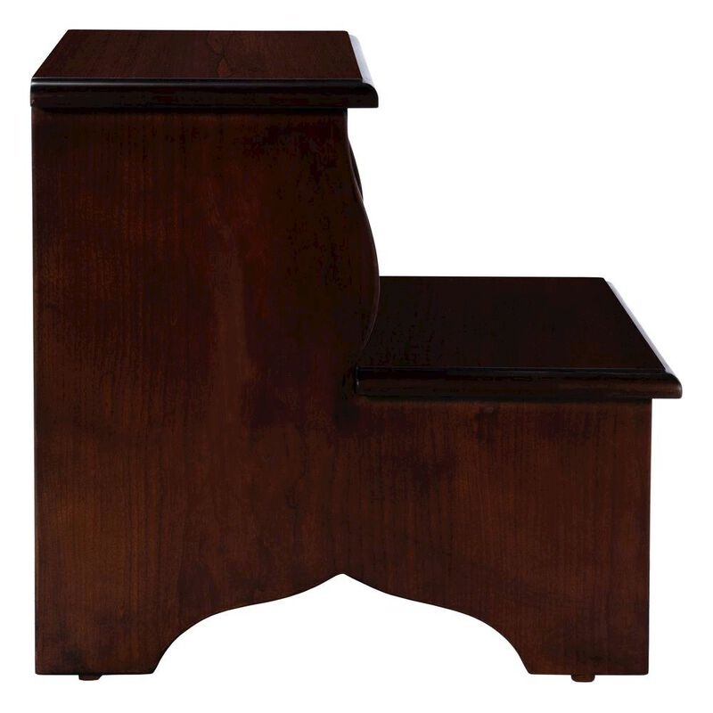 Starlight Canyon Home Dark Brown Wooden Step Stool for Adults and Kids with Durable Design image number 4