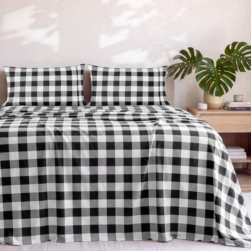 Printed Pattern Ultra Soft Brushed Sheet Set image number 3