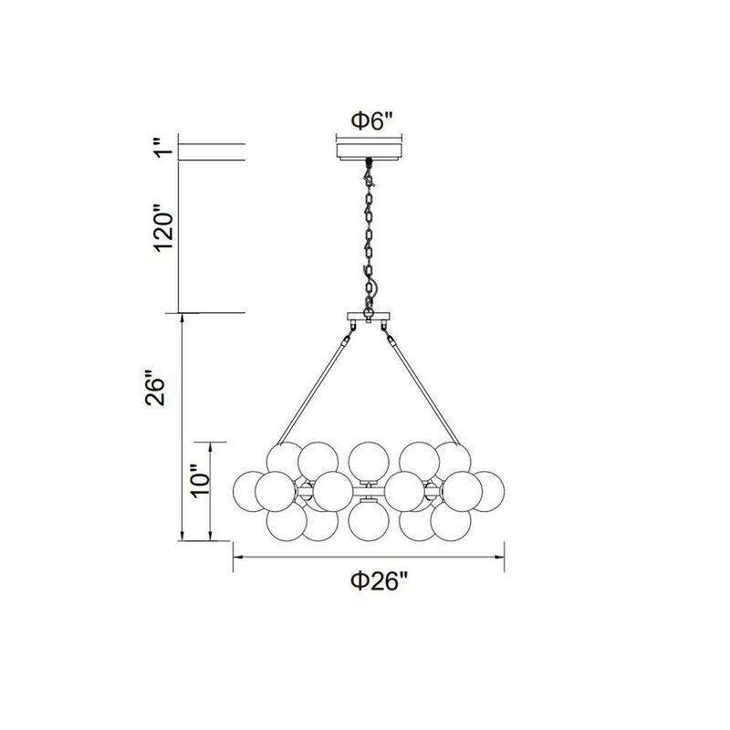 CWI Lighting Arya 25 Light Chandelier With Satin Gold Finish