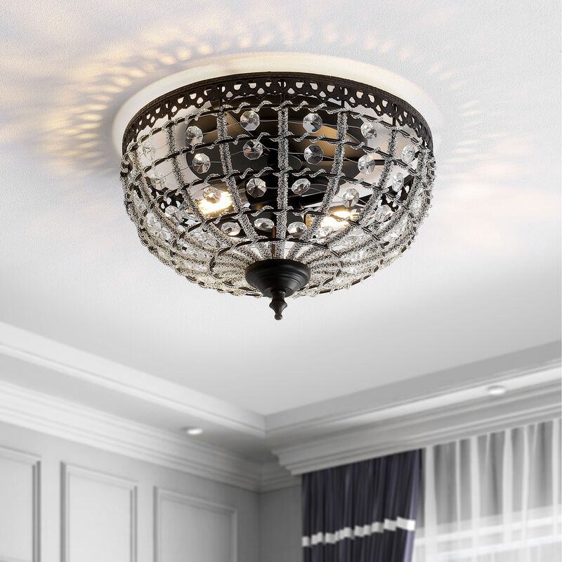 Anita Low-Ceiling Metal/Acrylic LED Flush Mount